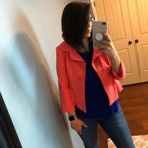 J'ENVIE NY Salmon Blazer w/peplum back